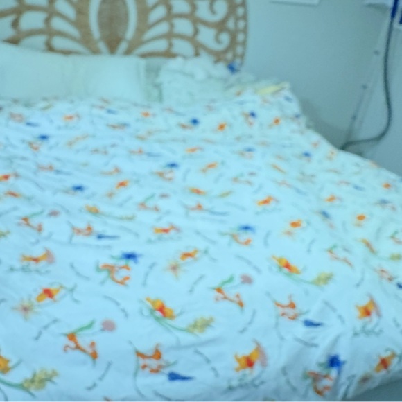 Vintage Disney Winnie the Pooh Tigger  Poohtanicals duvet & ruffle pillow shams - Picture 7 of 15